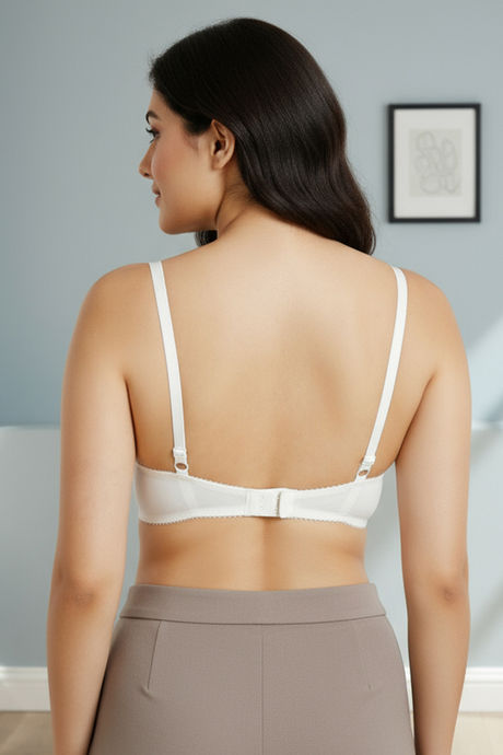 Zivame Padded Wired 3/4Th Coverage T-Shirt Bra - Whisper White — image 3